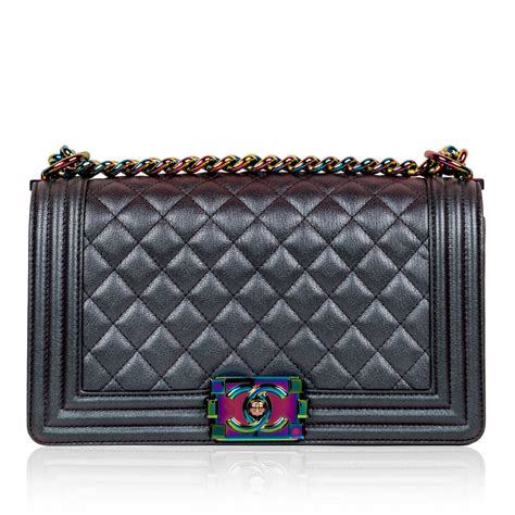 chanel boy bag iridescent|chanel boy bag for sale.